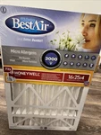 Bestair 16" X 25" 4" HW1625-13R Honeywell Furnace Filter Pack Of. Fixed Price $154.00.
