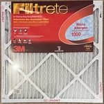 3M Filtrete 24X24X1 Air Filter Mpr 1000 - 5 Packs. Fixed Price $40.00.