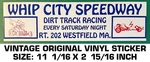 Whip City Speedway Dirt Track Racing - Vintage Original Decal Sticker. Fixed Price $10.14.