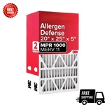 20X25X5 Furnace Air Filter, Merv 11 Electrostatic, Lennox Fit, 2-PACK. Fixed Price $54.62.