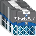 Nordic Pure 18X24X1 Actual Size 17 1/2 23 3/4 Pleated Merv Air. Fixed Price $283.89.