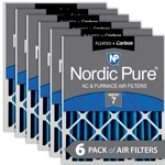Nordic Pure 16X25X4 (3 5/8) Pleated Air Filters Merv 7 Plus Carbon Pack. Fixed Price $139.99.