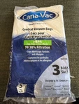 New Hepa Filtration Bags For Central Vacuum #060115HE Ply (3 Per Pack). Fixed Price $10.45.