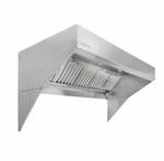 Hoodmart Low Ceiling Sloped Front Wall Canopy W/makeup Air 20' X 48". Fixed Price $7816.37.