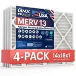 Bnx Trufilter 14X18X1 Merv 13 (4-PACK) Furnace Air Made In Usa .... Fixed Price $53.47.
