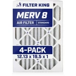 Filter King 12.13X19.5X1 Air 4-PACK Merv 8 Actual Size. Fixed Price $71.68.