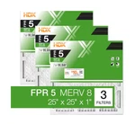 25 X 1 Standard Pleated Air Fpr 5, 3-PACK, Filters Replacement. Fixed Price $18.58.