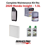 2020 Honda Insight 1.5L Complete Air, Oil & Cabin Filter Kit (0W-20). Fixed Price $82.95.