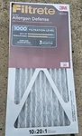 Filtrete 10X20X1 Air Filter Mpr 1000 Merv 11, Allergen Defense, 6-PACK. Fixed Price $37.00.