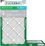 Filterbuy 17X25X1 Merv 8 Air Replacement Hvac Furnace. Fixed Price $99.33.