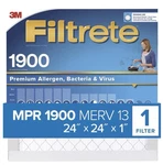 Filtrete High Performance Air Filter 1900 Mpr UA26DC-4, 20 In X 24. Fixed Price $12.00.