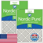 Nordic Pure 12X12X1 Actual Size 11 3/4 Pleated Merv Air. Fixed Price $57.91.