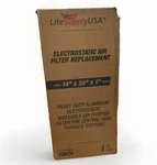 Lifesupplyusa (14X30X1) Aluminum Electrostatic Air Filter Replacement Washable. Fixed Price $32.99.