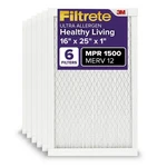 Filtrete 16X25X1 Furnace Air Filter, Merv 12, Mpr 1500, Certified Asthma &.... Fixed Price $79.58.