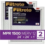 Filtrete 24X24X1, Furnace Air Filter, Mpr 1500, Healthy Living Filters. Fixed Price $36.99.