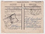 WW2 Green (privilege) Envelope Rafpost 181 Meiktila Burma Cover Censor 15. Fixed Price $23.17.