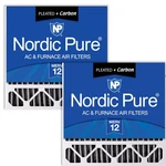 Nordic Pure 20X20X5 (19 5/8 Count (pack Of 1), Merv 12 Pleated + Carbon. Fixed Price $104.99.