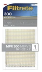 3M Filtrete 301-H-4 Basic Dust & Lint Air Filter 300 Mpr, 16" X 25" 1", 1-PACK. Fixed Price $27.90.