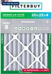 Filterbuy 20X25X4 Air Merv 8 Essential Dust & Allergy Defense (1-PACK),. Fixed Price $56.51.