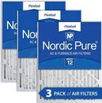 Nordic Pure 16X24X2 Merv 12 Pleated Furnace Air Filters 3 Pack. Fixed Price $49.98.