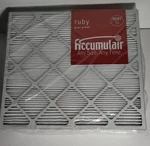 New Lot 8 20X22X1 (19.5 21.5) Accumulair Ruby 1" Filter Merv 11 Mini Pleat. Fixed Price $127.95.