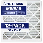 Filter King 18X18X2 Air 12-PACK Merv Actual Size 17.5 1.75". Fixed Price $112.32.