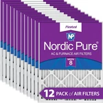 12X12X1 (11 3/4X11 3/4) Pleated Merv 8 Air Filters Pack. Fixed Price $87.99.