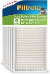 Filtrete 12X30X1 Furnace Air Filter, Mpr 700, Merv 8, Tough On Pollen. Fixed Price $39.99.