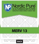 Nordic Pure 20X22X1 (19 1/2 21 7/16 3/4) Pleated Merv 13 Air Filters Pack. Fixed Price $128.73.
