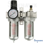 1/4" Air Control Unit Gauge & Regulator Protect Tools Filter Lubricate. Fixed Price $28.99.
