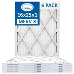 Trion T08-16251-6P 16" X 25" 1" Pleated Air Filter (6-PACK), Merv. Fixed Price $35.63.