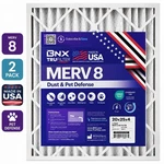 Bnx Trufilter 20X25X4 Merv 8 Dust & Pet Defense Air Filters 2-PACK. Fixed Price $44.99.