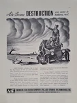 1942 Aaf American Air Filter Fortune WW2 Print Ad Q2 Dust Storm Jalopy Borne. Fixed Price $13.00.