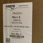 Aerostar 20X22X1 Merv 8 Furnace Air Filter, 4 Pack. Fixed Price $24.99.
