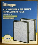 Isingo H13 True Hepa Air Filter Replacement Pack MK04 MG04JH PURIFIER-2. Fixed Price $25.86.