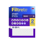 Filtrete 15X20X1 Air Filter, Merv 12, Mpr 1500, Allergens, 16X20X1, White. Fixed Price $49.99.