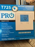 PRO1 Iaq T725 5+1+1 Day Dual-powered Programmable Thermostat, 2H/1C. Fixed Price $54.95.