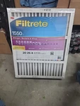 3M Filtrete 20X25X4 Air Filter, Mpr 1550 Merv 12, Filters New. Fixed Price $44.05.