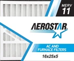 Aerostar 16X25X5 Merv 11-2 Count Pleated Hvac, Furnace & Air Conditioner Fi.... Fixed Price $98.34.