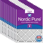 Nordic Pure 16X24X1 Actual Size 15 1/2 23 3/4 Pleated Merv 8 Air. Fixed Price $163.78.