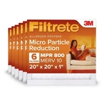 3M 802-2PK-3 Filtrete 20X20X1 Hvac Furnace Air Filter, Mpr 800 Merv 10, Micro. Fixed Price $37.00.