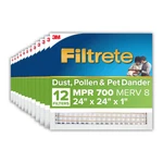 Filtrete 24 X Air Filter, 12 Hvac Filters, Mpr 700, Merv 8, Dust, Pollen. Fixed Price $55.69.