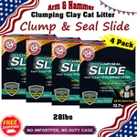 4 Pack Arm & Hammer Clump Seal Slide Cat Litter 28 Lb Odor Control Clay. Fixed Price $65.80.
