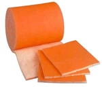 10 Feet - 25 Inch Wide Hvac/air Filter Media Roll, Blue /white MERV8 Polyester. Fixed Price $47.95.