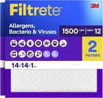 14X14X1 Merv 12 Air Filter 2-PACK For Cleaner & Allergen Filtration. Fixed Price $57.99.
