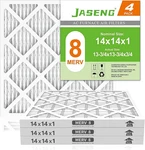 14X14X1 Air Filters, Merv 8 Pleated Hvac Furnace (4-PACK) Dust Defense. Fixed Price $44.27.