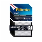 3M 2500 Series Filtrete 1" Filter, 4-PACK. 20" X 25". Fixed Price $32.40.
