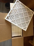 Filter King 20X20X1 Air 12-PACK Merv 8 Actual Size 19.5 .75". Fixed Price $40.00.