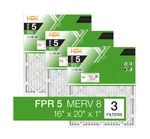 16 X 20 Standard Pleated Air Fpr 5, 3-PACK, Filters Replacement. Fixed Price $18.58.
