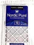 Nordic Pure 20X20X2 Furnace Air Filters Merv 12 Pleated Plus Carbon 3 Pack. Fixed Price $52.50.
